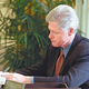 President Clinton composes his fan letter to Joan Jett.